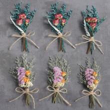 6pcs/Set Mini Dried Flower Bouquets, Suitable For Boho Floral Wedding, Dining Table Centerpieces, Craft Decorations, Cake Toppers,Classroom Decor,Office Decor,Room Decor,Home Decor,Wall Decor,Bathroom Decor,Bedroom Decor,Room Decoration Stuff,Posters - 10pcs - View 13