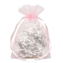 50 piezas/paquete, 25 colores, 7 tamaños, Bolsas de organza de malla de nailon transparente con cordón de alta calidad, bolsas para empaquetar joyas, bolsas de regalo, bolsas para jabón, bolsas para obsequios de boda, bolsas para caramelos, bolsas de almacenamiento, bolsas protectoras para frutas, adecuadas para Navidad, boda, fiesta y vacaciones, Día de San Valentín