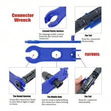MC4 Solar Panel Crimping Tool Kit For PV Photovoltaic Cable Connector Mini Hand Crimper Set SN-2546B - Multicolor - View 3