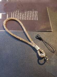 1 dây đeo cổ tay bằng đá Rhinestone sang trọng, dây đeo cổ tay khảm đá Rhinestone bền, phụ kiện điện thoại thời trang, quà tặng chống thất lạc cho mẹ, gia đình, bạn bè, sinh nhật, mặt dây điện thoại ngày lễ, dây đeo điện thoại - Nhiều màu - Xem 13