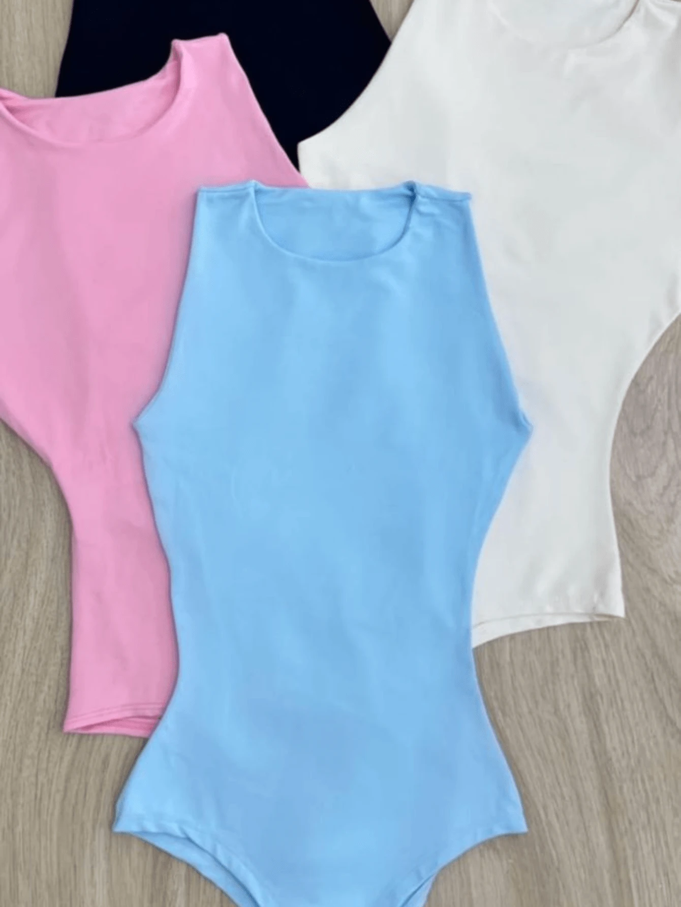 Basic Casual Suplex Body Candy Colors - Màu Hồng baby - Xem 1