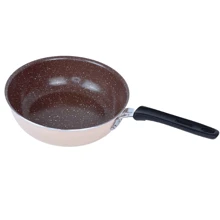 24cm Nonstick Deep Frying Pan With Ceramic Induction - Màu hồng gỉ - Xem 1