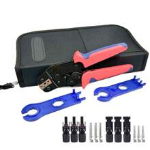 MC4 Solar Panel Crimping Tool Kit For PV Photovoltaic Cable Connector Mini Hand Crimper Set SN-2546B - Multicolor - View 1