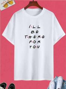 Playera de hombre y mujer, playera para parejas UNA PIEZA  Camisa cuello redondo, Frase - Blanco - Ver 2