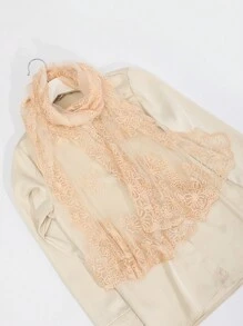 1件装女士多色花卉刺绣手工蕾丝围巾，时尚甜美，适合春夏秋季，可作披肩、头饰或配饰，情人节礼物之选。 - 彩色 - 查看 19