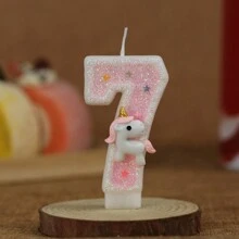 1pc Upgraded Unicorn Series Candles With Hard Box, Birthday Cake Decoration Party Atmosphere Candles, Romantic Party Supplies, Birthday Candles, Singleness Party, Coming Of Age, Birthday Party Cake Decorations, Baking Decoration Creative Number Birthday Candles Cake Birthday Decoration Handmade DIY Applicable To Birthday Party, Graduation Party, Wedding Party, Father's Day, Mother's Day, Unicorn Party, Various Party Cake Decoration Candles - Multicolor - View 12