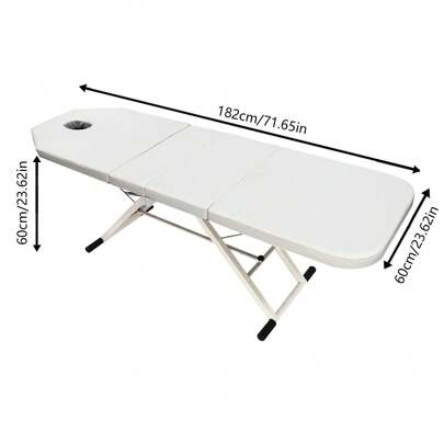 Futchoy Futchoy 71 "Portatile Tattoo Salon Spa Salon Lettino Facciale Bellezza Massaggio Tavolo Sedia Bianco