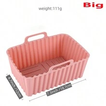 1pc Solid Color Air Fryer Silicone Pot Liner Air Fryer Kitchen Air Fryer Liners Air Fryer Paper Airfryer Air Frier