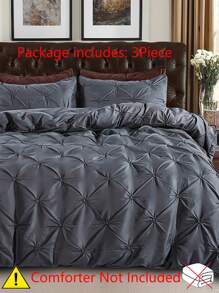3قطعات/طقم موحد اللون غطاء لحاف غطاء لحاف و 2 حديث البوليستر أطقم مفروشات الى منزل