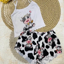 Pijama em Suede Blogueirinha Virginia ADULTO  Estampas Variadas