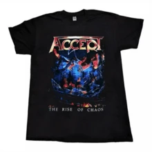 Men's T-Shirt - Accept - The Rise Of Chaos Album Cover - Rock Metal Shirt - 黑色 - 查看 6