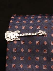 1入獨特的朋克武器形狀領帶夾，男士領帶配飾 - 銀色 - 查看 37