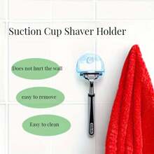 Soporte para cuchilla de baño con ventosa, Portacepillos de dientes de baño, Soporte para cuchilla de ducha, Estante de almacenamiento para cuchillas de baño montado en la pared