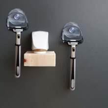 Soporte para cuchilla de baño con ventosa, Portacepillos de dientes de baño, Soporte para cuchilla de ducha, Estante de almacenamiento para cuchillas de baño montado en la pared