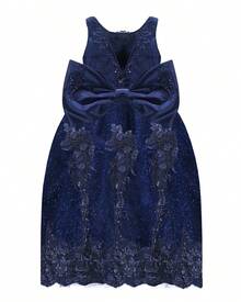 Maylin Romina Girl's Long Party Dress - 藏蓝色 - 查看 2