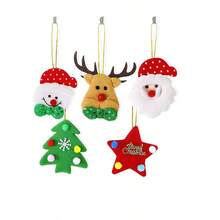 Đồ trang trí Giáng sinh Tuần lộc Người tuyết Cây thông Noel Cảnh trang trí, Hoạt hình Ông già Noel Nhồi bông Ngôi sao năm cánh Đồ trang trí treo nhỏ, Đồ trang trí treo Ông già Noel, Trang trí nhà cửa - Nhiều màu - Xem 14