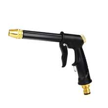 1pc High-Pressure Car Wash Spray Gun With Copper-Plated Nozzle - Durable, Large Water Flow For Home & Garden Use Hose Spray Nozzle Water Sprayer