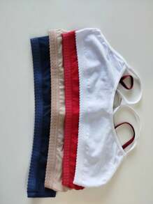 Kit 5 Adult Top With Thin Straps, Comfortable Cotton - 彩色 - 查看 4