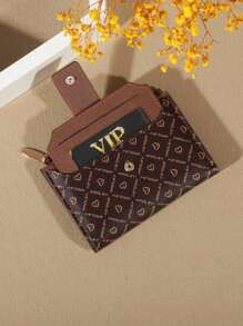 复古纯色短款钱包便携式双折零钱包女士信用卡夹商务休闲女士卡包礼品必备品女士钱包钱包小钱包 - 彩色 - 查看 6