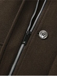 Áo khoác ngoài nam kiểu dáng thường ngày, mùa thu/đông, chống gió. - Cà phê nâu - Xem 6