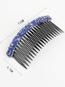 1/2/3 pezzi Set di fermagli per capelli con strass per donne, fermagli per capelli eleganti decorati completamente con strass per frangia e capelli ribelli, pettini per capelli laterali, accessori per capelli per scuola, matrimonio
