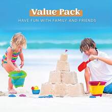 1 件可折叠水桶，海滩玩水玩具，堆雪人，多功能沙桶和雪桶，海滩、度假、户外必备，适合万圣节、圣诞节礼物 - 彩色 - 查看 4