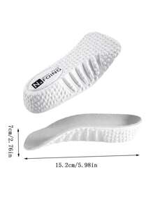 7cm Invisible Height Increasing Insoles For Men & Women, Comfortable For Sports Shoes - Grey - View 3