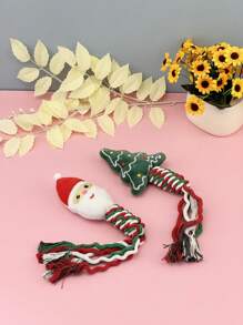 Serie navideña Regalos para amantes de gatos/perros y suministros para mascotas de mamá de perro/gato. Muñeco de peluche masticable con diseño de cachorro de dibujos animados, duradero y resistente para mordisquear, para uso exclusivo de amantes de gatos/perros y mamás de perros/gatos.