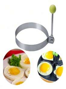 Star And Heart Shaped Egg Ring Set, Stainless Steel Omelette, Omelette Mold - Bạc - Xem 8