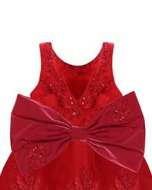 Maylin Romina Girl's Long Party Dress - 紅色 - 查看 4