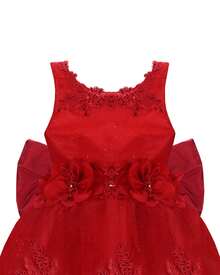 Maylin Romina Girl's Long Party Dress - 紅色 - 查看 3