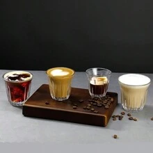 Barista Latte Cup 90ml-200ml Glass Coffee Tea Cup, Classic & Elegant For Dining Table - Clear - View 9