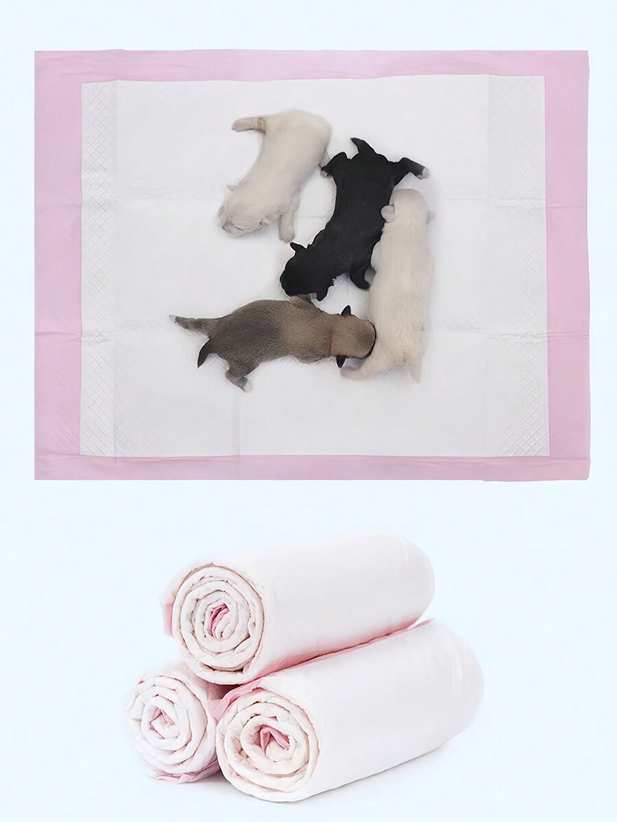 100pc/50pc/40pc/20pc Extra Absorbent Disposable Dog Pee Pads, Odor