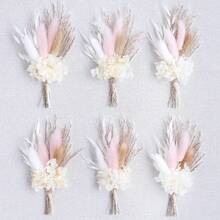 6pcs/Set Mini Dried Flower Bouquets, Suitable For Boho Floral Wedding, Dining Table Centerpieces, Craft Decorations, Cake Toppers,Classroom Decor,Office Decor,Room Decor,Home Decor,Wall Decor,Bathroom Decor,Bedroom Decor,Room Decoration Stuff,Posters - 10pcs - View 23