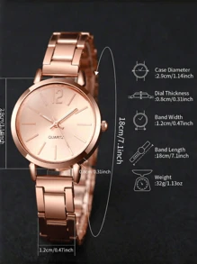 2 Pieces/Set Of Girls' Alloy Star Bracelets And Quartz Watches, Exquisite Gifts For Mothers/Children