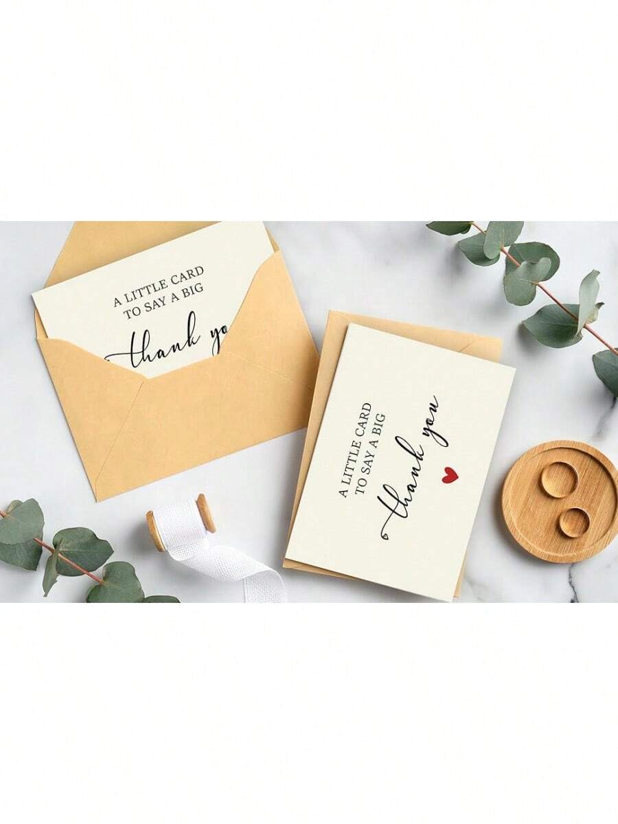 16Pcs Mariage Des Cartes De Remerciement Avec Enveloppes Et