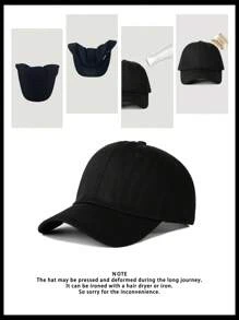 1 件刺绣波浪水洗棒球帽，可调节四季户外防晒休闲帽，适合旅行、海滩、度假、Y2K 风格青年 - 棒球帽 - 查看 9