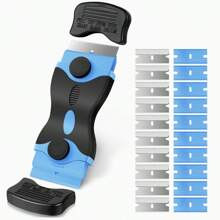 Raspadores de cuchillas de plástico / metal para la ventana del automóvil, limpieza de película de vinilo, vidrio adhesivo y herramienta removedora de polvo de cerámica