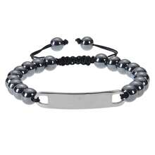 Halloween Customized Photo Natural Stone Hand-Woven Adjustable Bracelet Tiger Eye Volcanic Stone Gift For Women Men