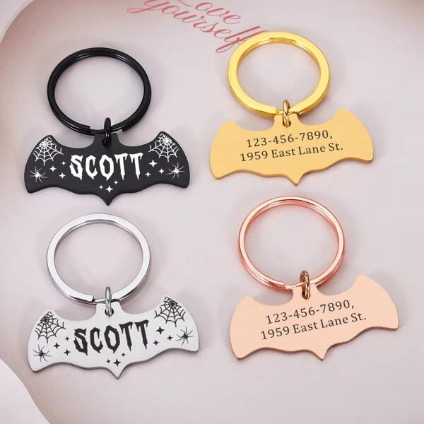 Custom Pet ID Tag Personalized Dog Cat ID Tag Halloween Bat Free Engraving Name Number Anti-Lost Collar For Puppy Accessories Ornamental,Stainless Stylish,Vintage,Contracted Unique,Customized Christmas Decor,Dog Name/ID Tags Personalized,Treasure Finds Ideal Gifts For Him Her,Family,Friends,Pet Lovers,Pet For Anniversaries,For Birthdays,For Christmas,For Housewarming,For Fall/Autumn/Winter