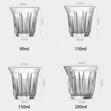 Barista Latte Cup 90ml-200ml Glass Coffee Tea Cup, Classic & Elegant For Dining Table