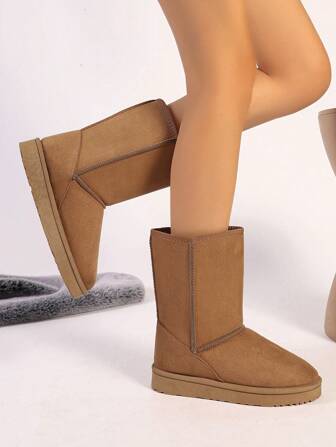 Women High-Top Boots, Fuzzy Winter Warm Snow Boots For Ladies