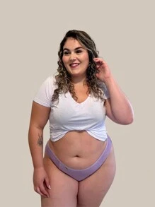 Kit Of 5 Plus Size Panties, Sexy Thong With Lace, Women's Fashion Lingerie - Assorted Colors - 彩色 - 查看 6