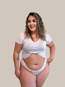 Kit Of 5 Plus Size Panties, Sexy Thong With Lace, Women's Fashion Lingerie - Assorted Colors - 彩色 - 查看 9