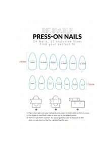 24 Pieces Of Press-On Short Almond Nails With White Stripes, Silver Glitter, White French Tips And Pink Base, Comes With A Nail File And Jelly Glue. Nail Supplies Nails