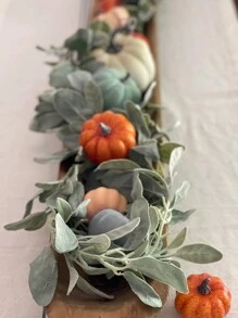 1 vòng hoa tai cừu nhân tạo dài 3,3ft Dây leo tai cừu nhân tạo màu xanh lá cây Vòng hoa tai cừu giả cho lò sưởi, trang trí tiệc cưới tại nhà, trang trí lễ hội hoa tự làm, ngày lễ tình nhân, quà tặng - màu xanh lá - Xem 4
