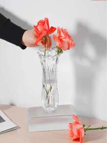 Lille Decorative Vase 19cm In Thick, Resistant Glass, European Style - Trong sáng - Xem 5