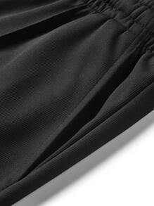 Men's Casual Loose 3D Stripe Comfy Beach Straight Bermuda Shorts