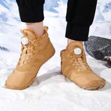 Damen wasserdichte, winddichte, rutschfeste, thermisch-isolierte Schneestiefel - Kamelfarben - Übersicht 6