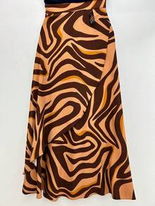 Wrap Skirt Pareo Wrap Skirt - 芥末黃 - 查看 1